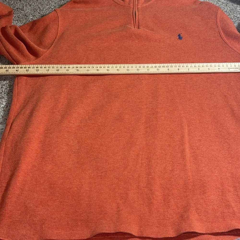 Polo Ralph Lauren pullover Mens XL quarter Zip sweatshirt pony cotton Pony - Picture 6 of 10